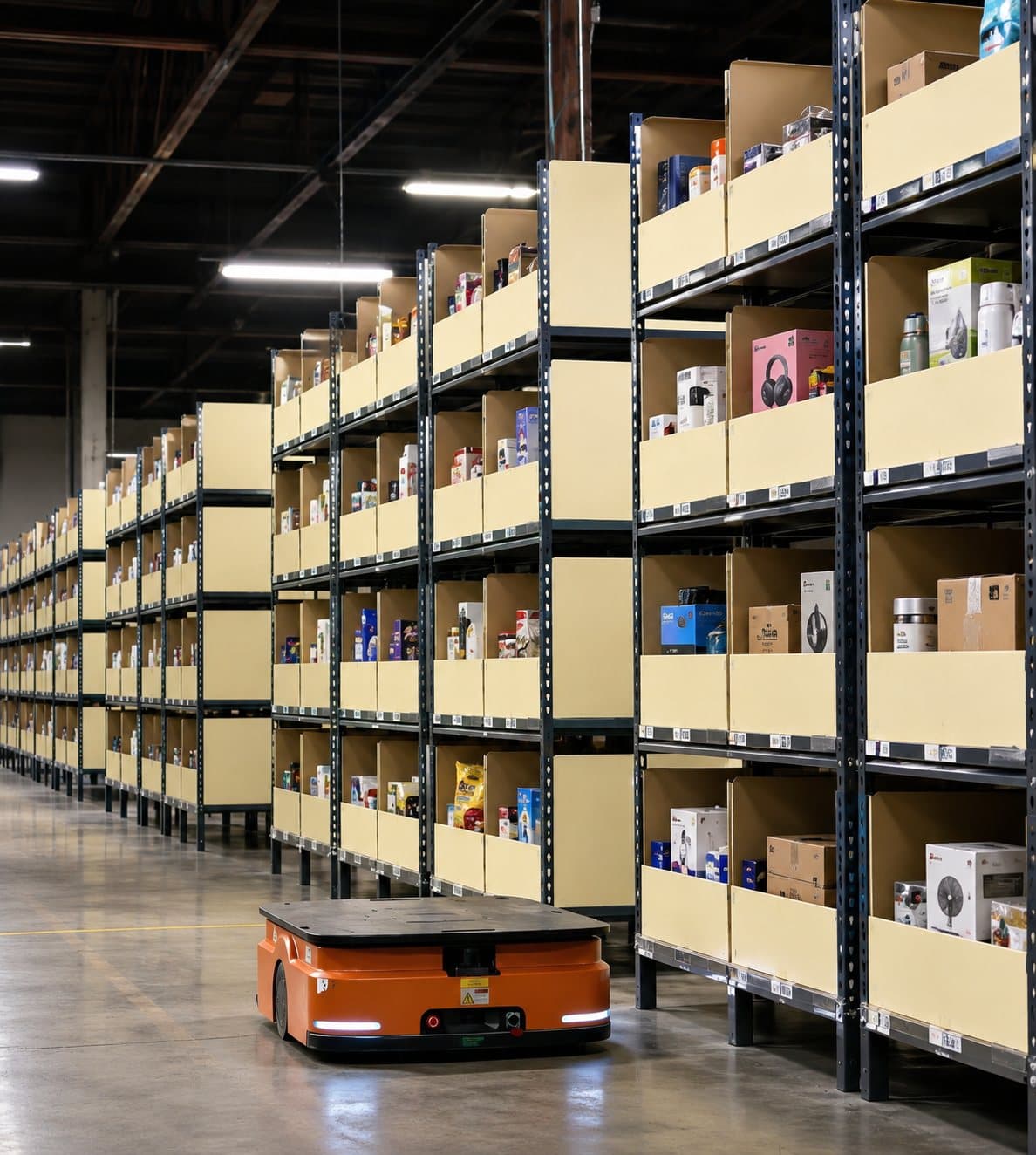 Goods-to-person aisle flow